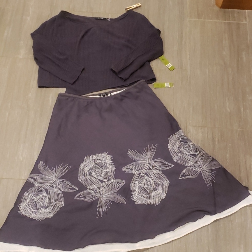 Nic & Zoe skirt and shrug NWT